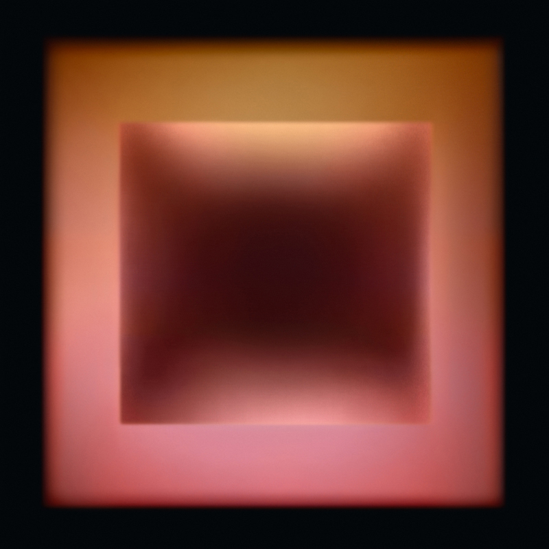 Robyn Stacey, 	Understood from within (pink) 2021, photographic print on metallic paper, 90x90cm)