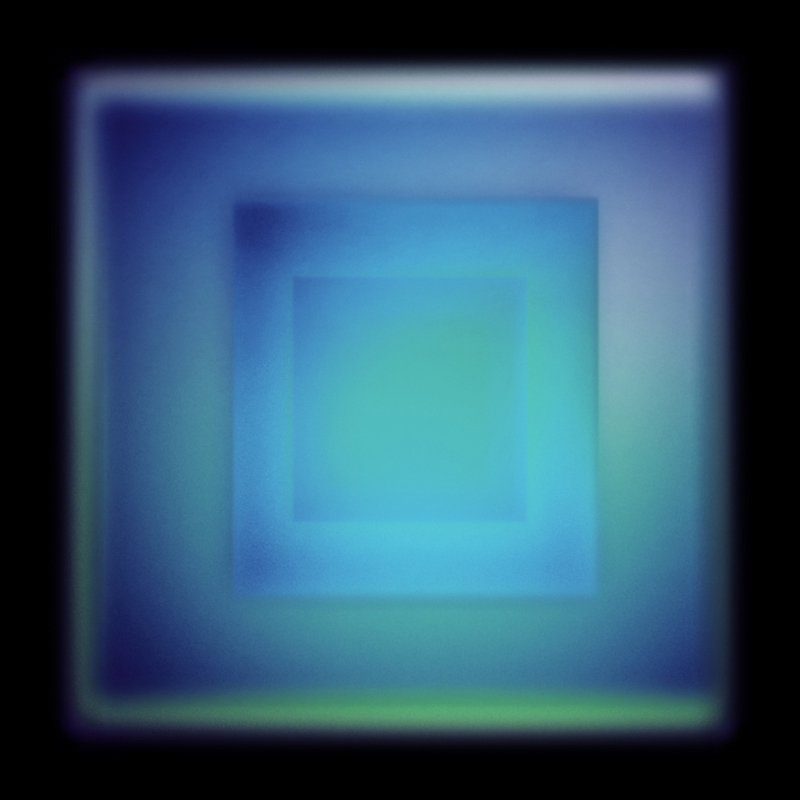 Robyn Stacey, Cheerful Transcendence (blue) 2021