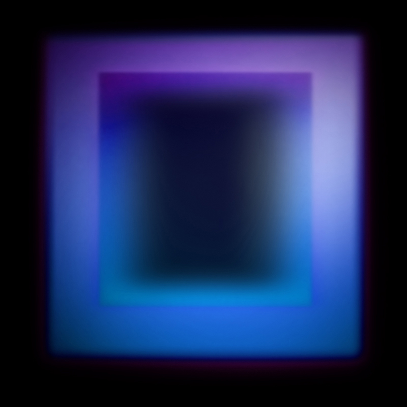 Robyn Stacey, Infinity passes through them (blue and mauve) 2021